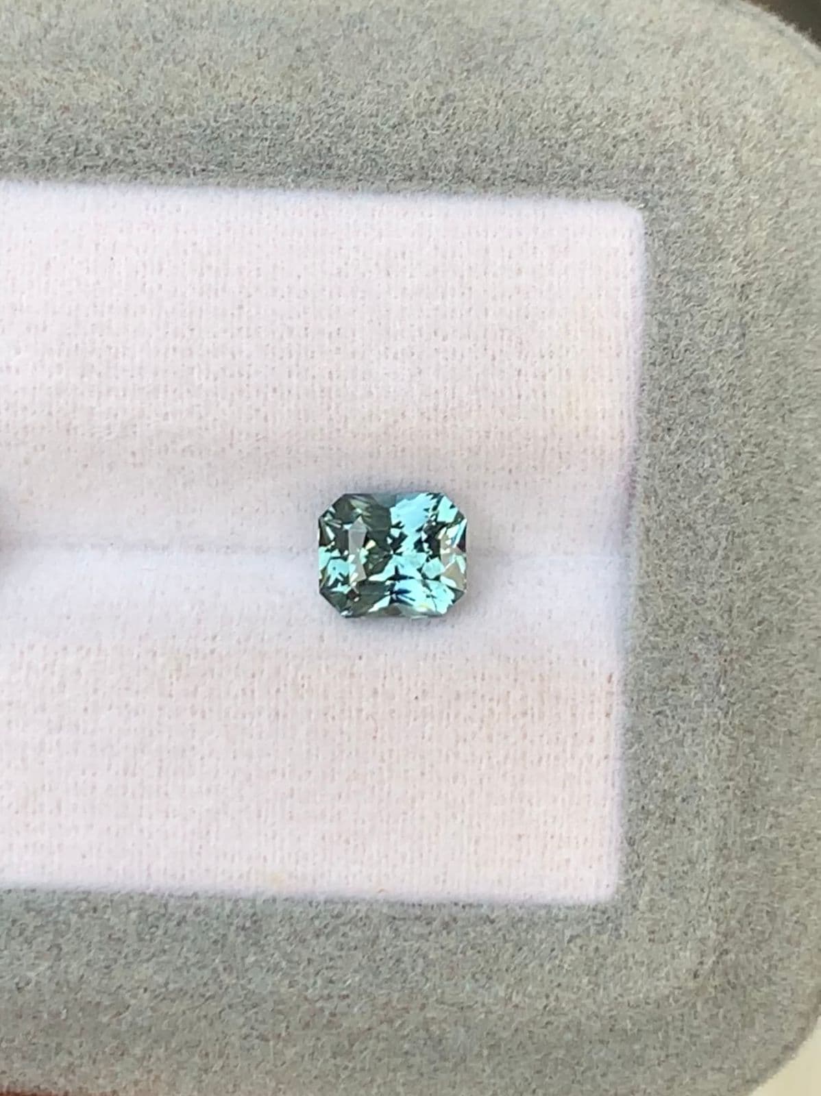 Teal Sapphire Radiant 1.62ct