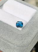 Teal-Saphir im Emerald Cut, 1,11 ct