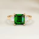 Ring Art Déco Autres Emerald Cut 1,54 kt