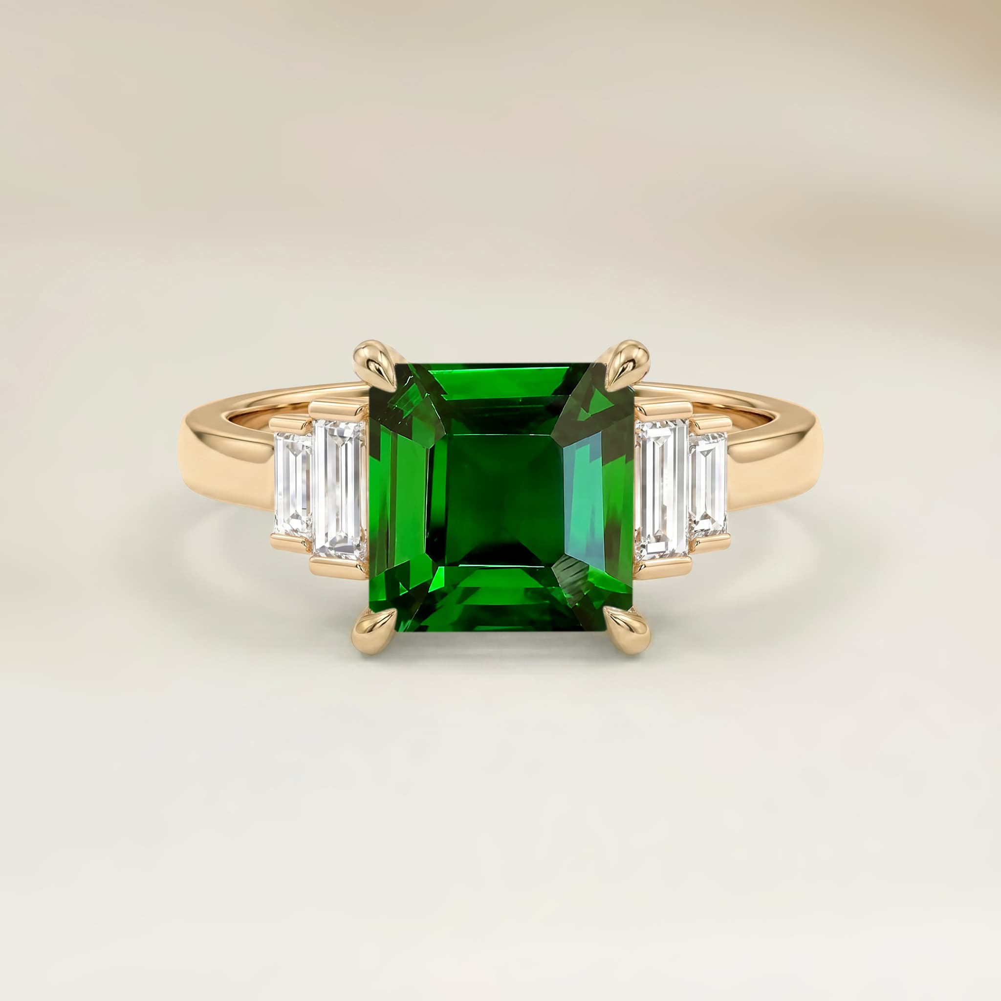 Bague Art Deco Autres Emerald Cut de 1,54ct image 2