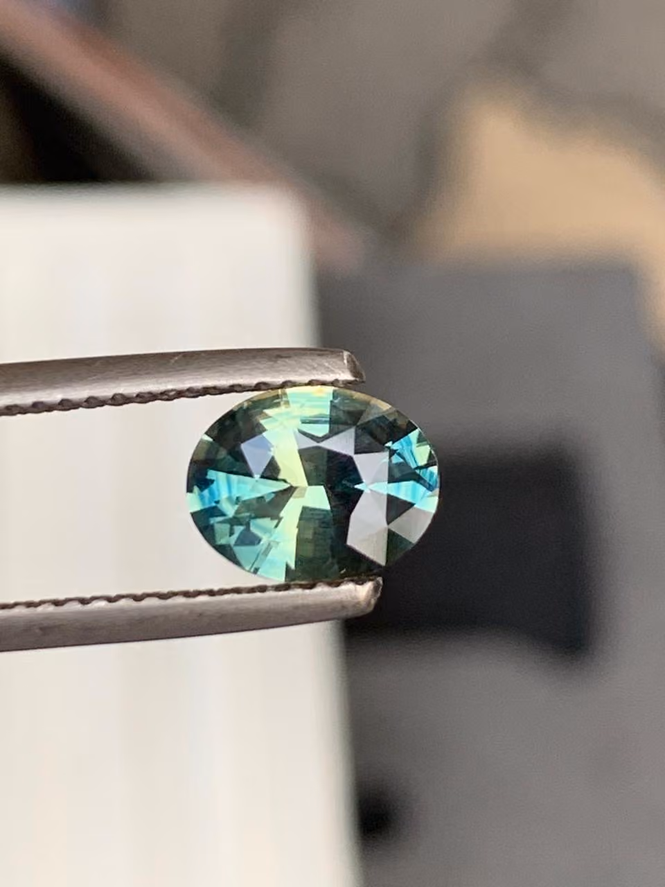 Oval Teal Sapphire 2.04ct — Madagascar, No Heat
