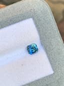 Teal-Saphir Rechteck 1,12 ct — Madagaskar