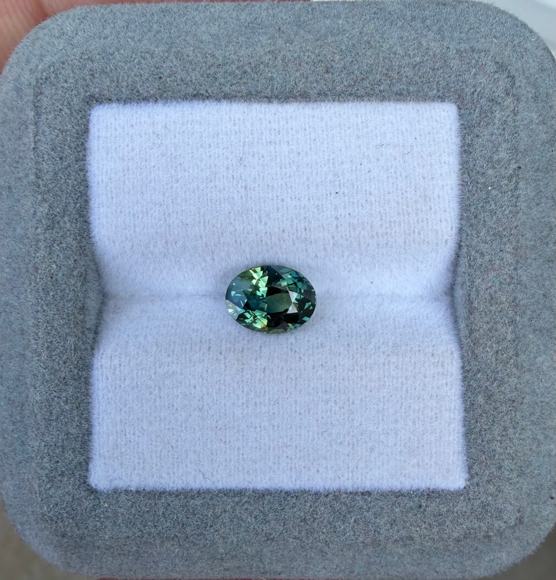 Oval Teal Sapphire 1.52ct — Madagascar