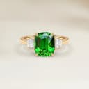 Art Deco Cushion Garnet Ring 2.66ct