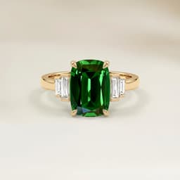Bague Art Deco Grenat Coussin de 1,53ct