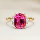 Shoulder-Set Ring Pink Spinel Cushion 2.03ct