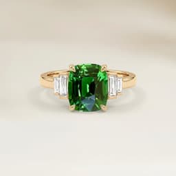 Art Deco Cushion Garnet Ring 1.51ct