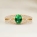 Bague Moderne Emeraude de Zambie Ovale de 1,60ct
