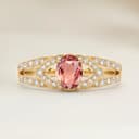 Bague Moderne Saphir Padparadscha Ovale de 1,55ct
