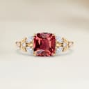 Bague Floral Autres Coussin de 2,02ct