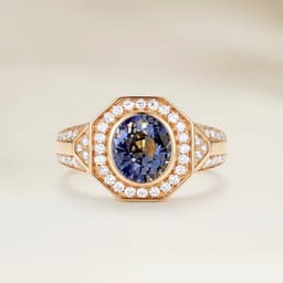 Art Deco Oval Sapphire Ring, 1.04 ct