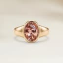 Bague Solitaire Saphir Ovale de 1,56ct