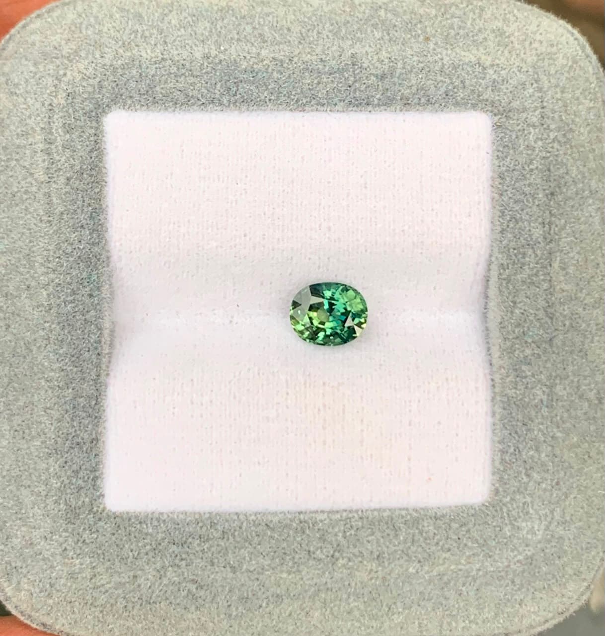 1.05ct Oval Green Sapphire