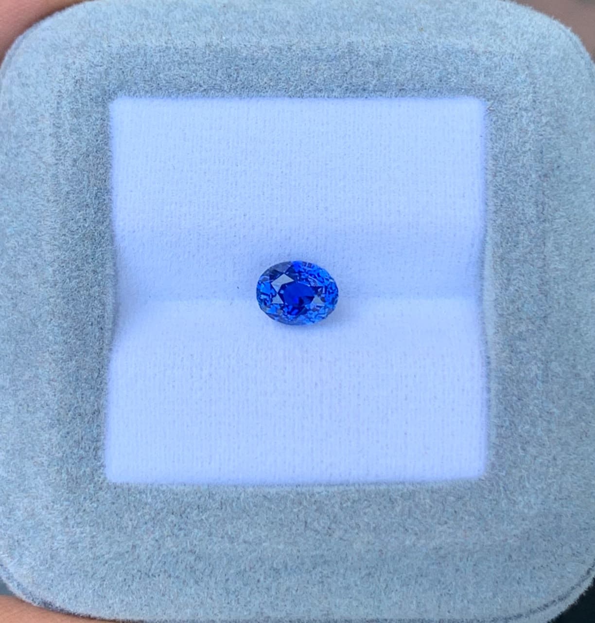 1.42ct Oval Blue Sapphire