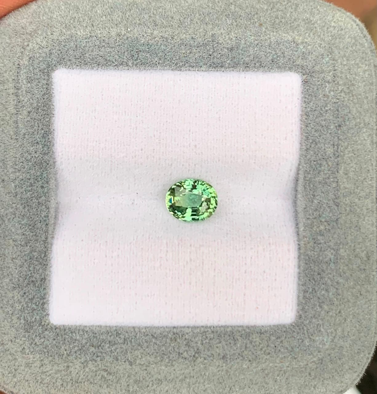 1.08 ct Oval Green Sapphire — Madagascar