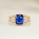 Bague Moderne Saphir Bleu de 2,55ct