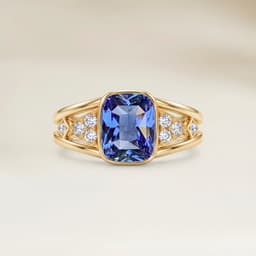 Modern 2.26ct Cushion Blue Sapphire Ring
