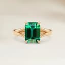Bague Solitaire Emeraude de Zambie de 1,71ct