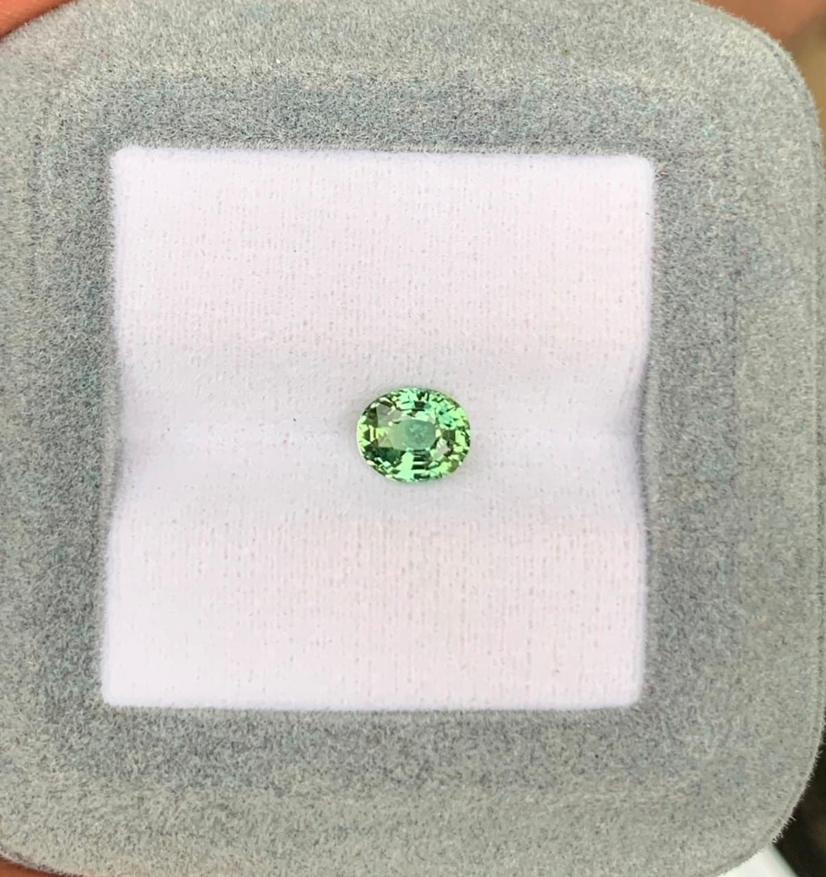 1.08 ct Oval Green Sapphire — Madagascar