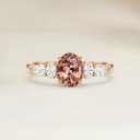 Bague Epaulé Saphir Ovale de 1,56ct