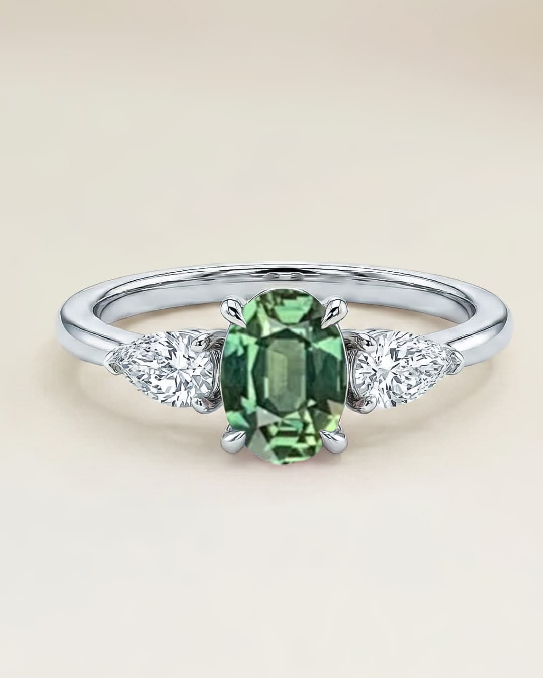 solitaire épaulé de diamants