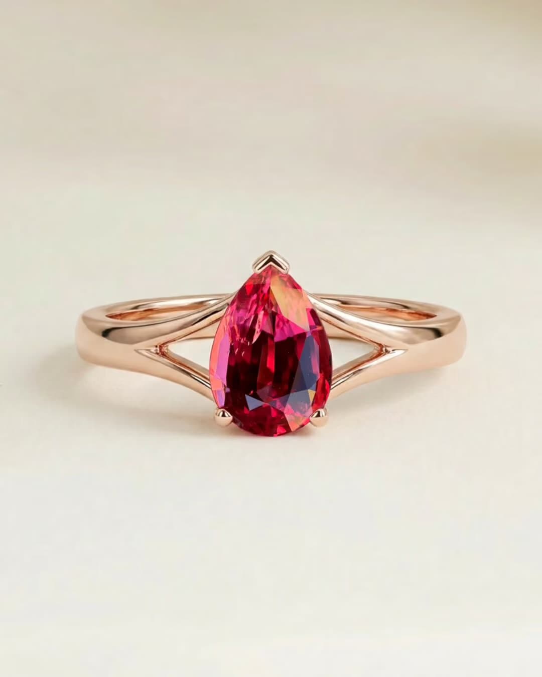bague montée en solitaire