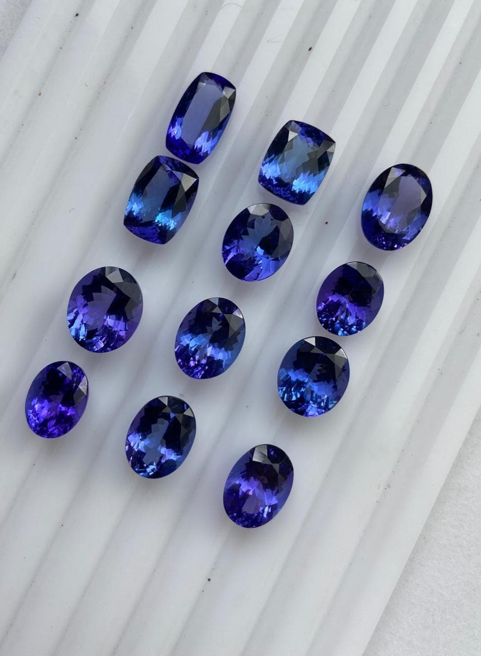 étude — tanzanite ovale 6,80 ct