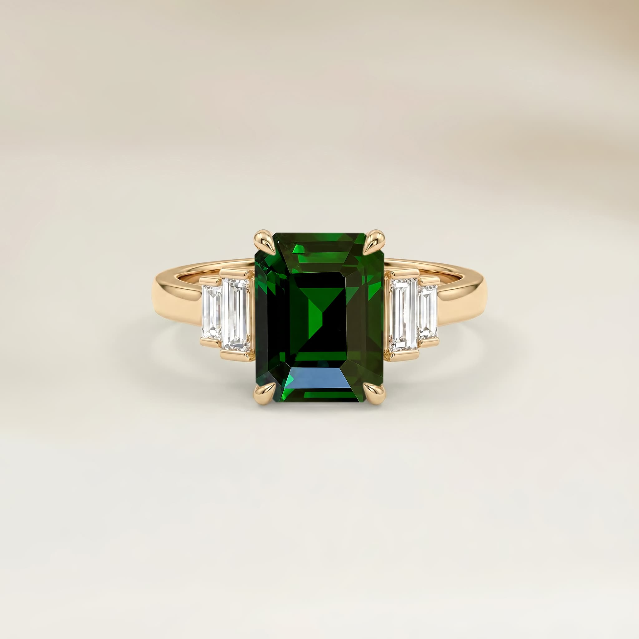 Bague Art Deco Autres Emerald Cut de 1,57ct