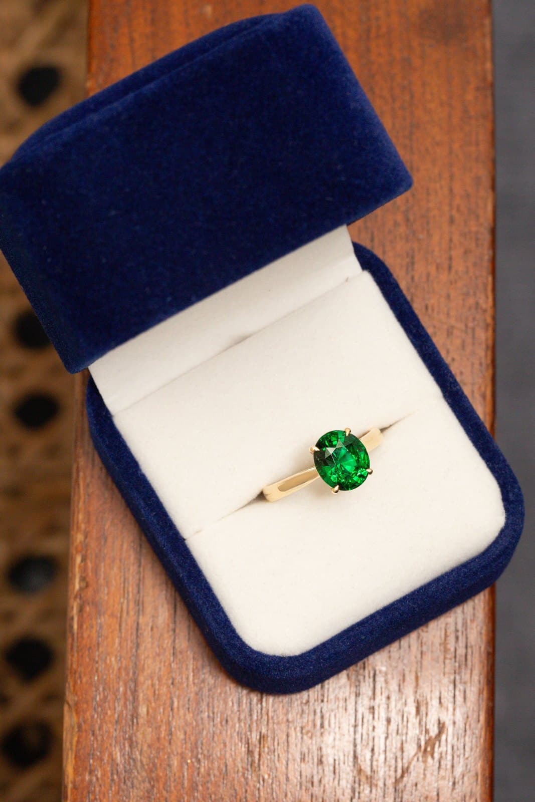 bague montée en solitaire