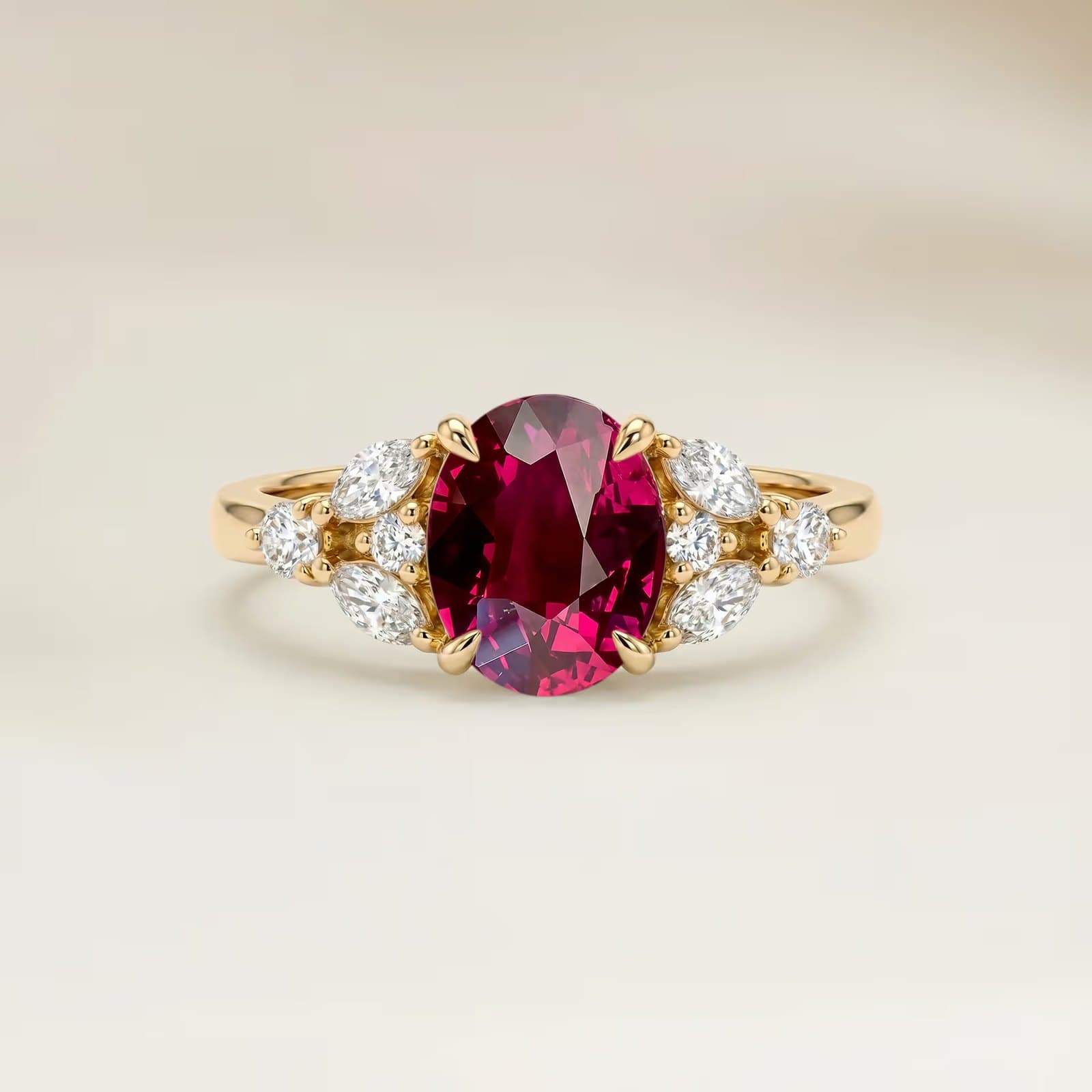 solitaire épaulé de diamants