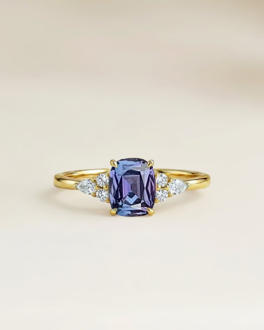 réalisation — saphir bicolore, 1,31 ct