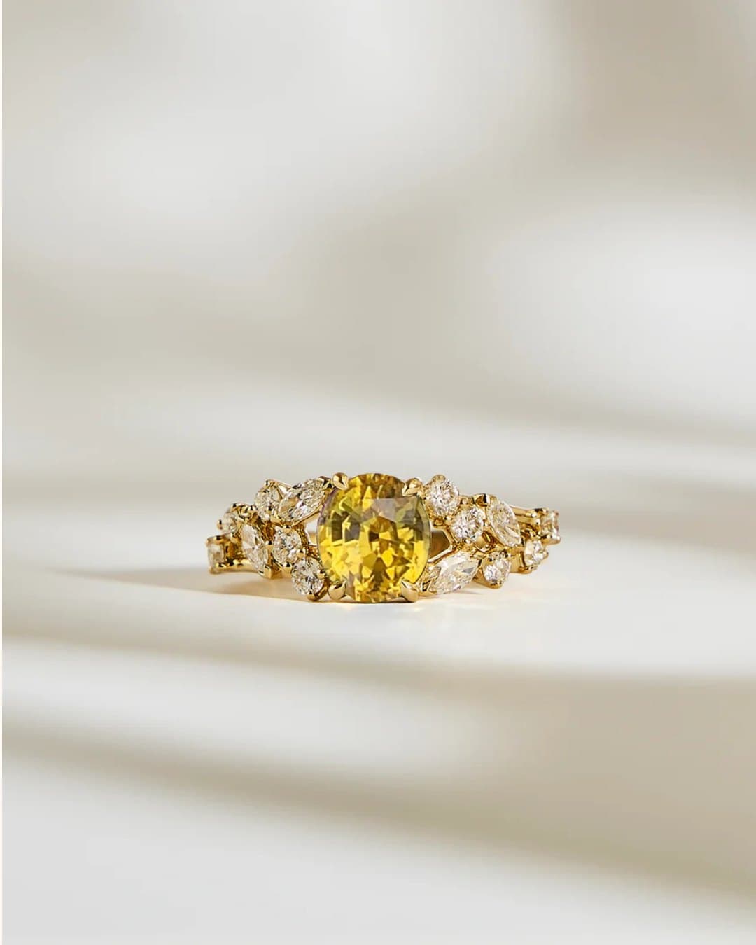 réalisation — saphir jaune, 1,48 ct