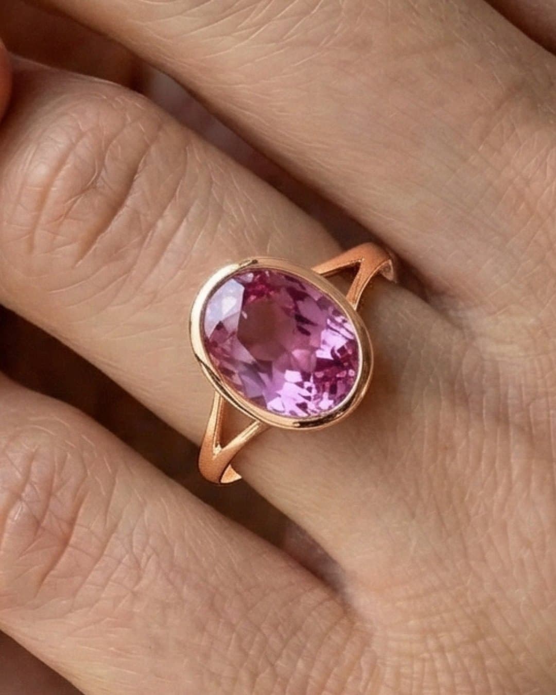 bague montée en solitaire