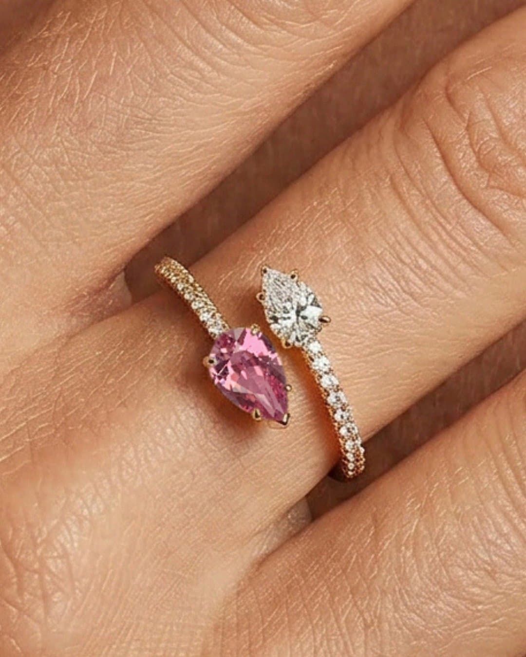 toi et moi saphir + diamant