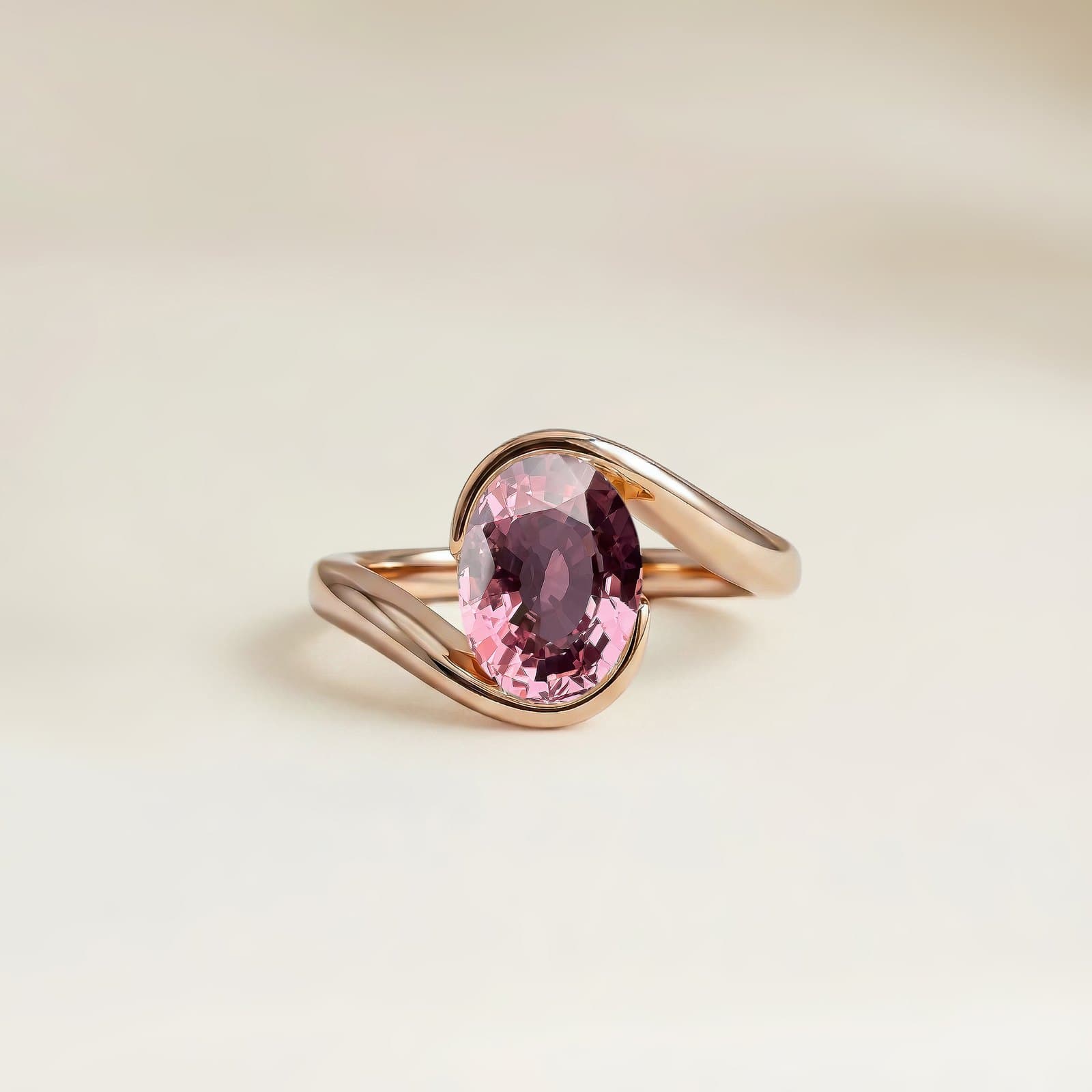 bague montée en solitaire