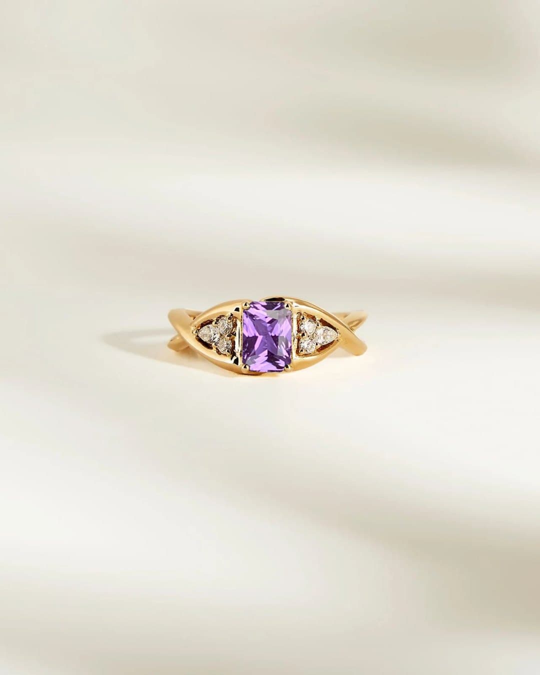 réalisation — saphir violet, 1,03 ct