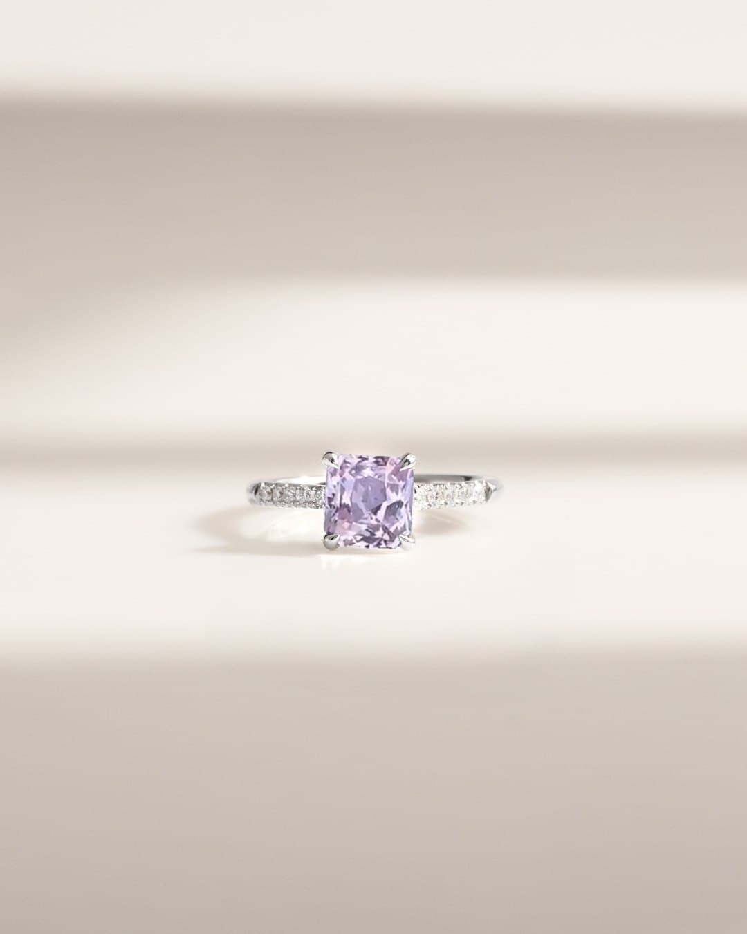 réalisation — saphir violet, 1,56 ct