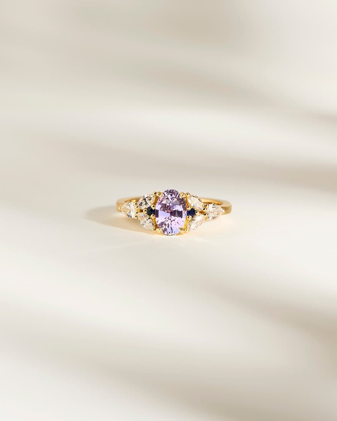 réalisation — saphir violet, 1,60 ct
