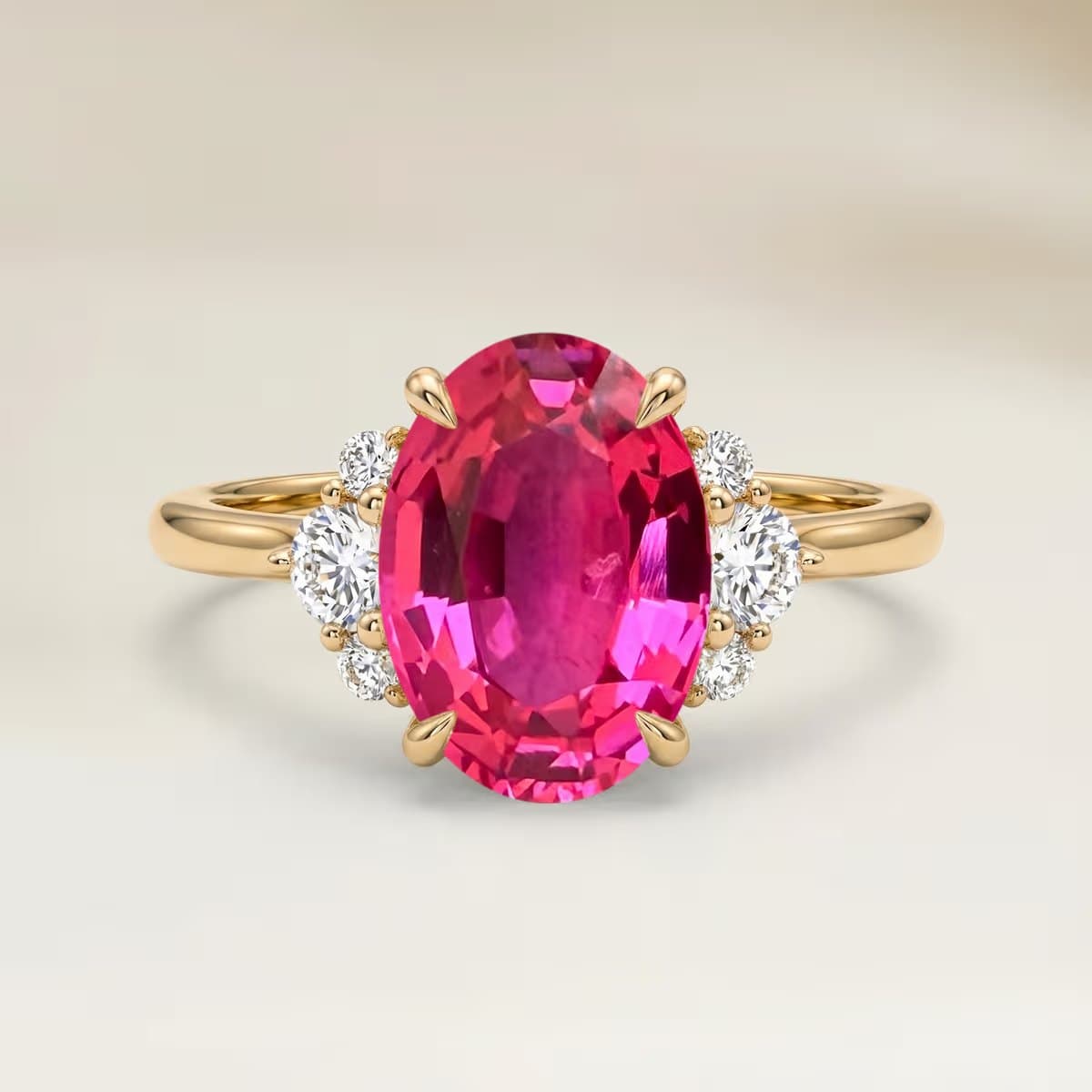 solitaire épaulé de diamants