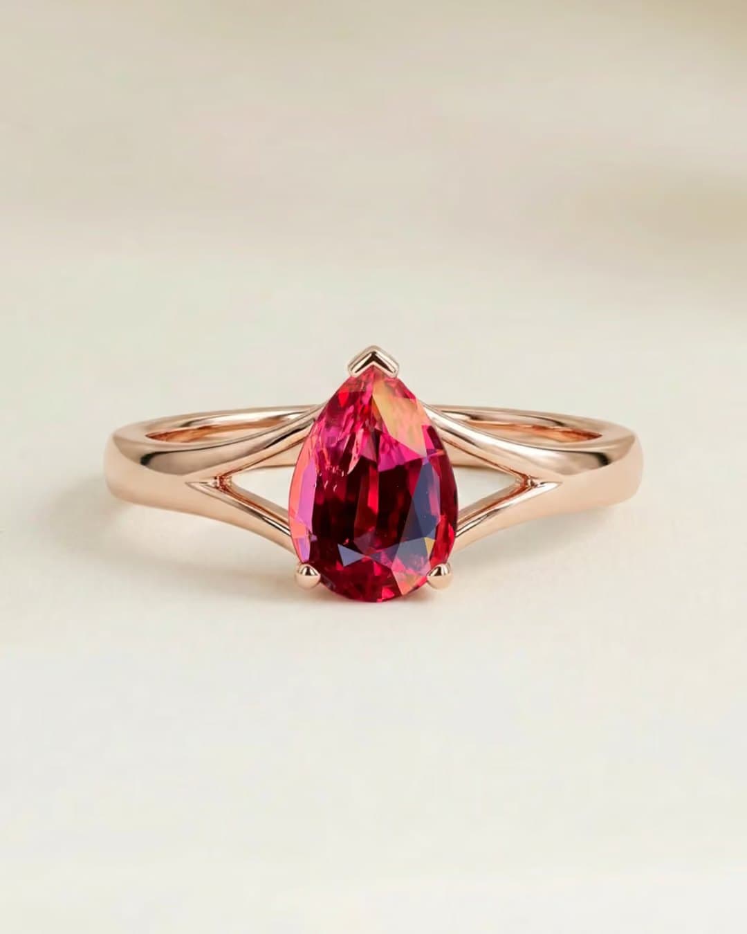 bague montée en solitaire