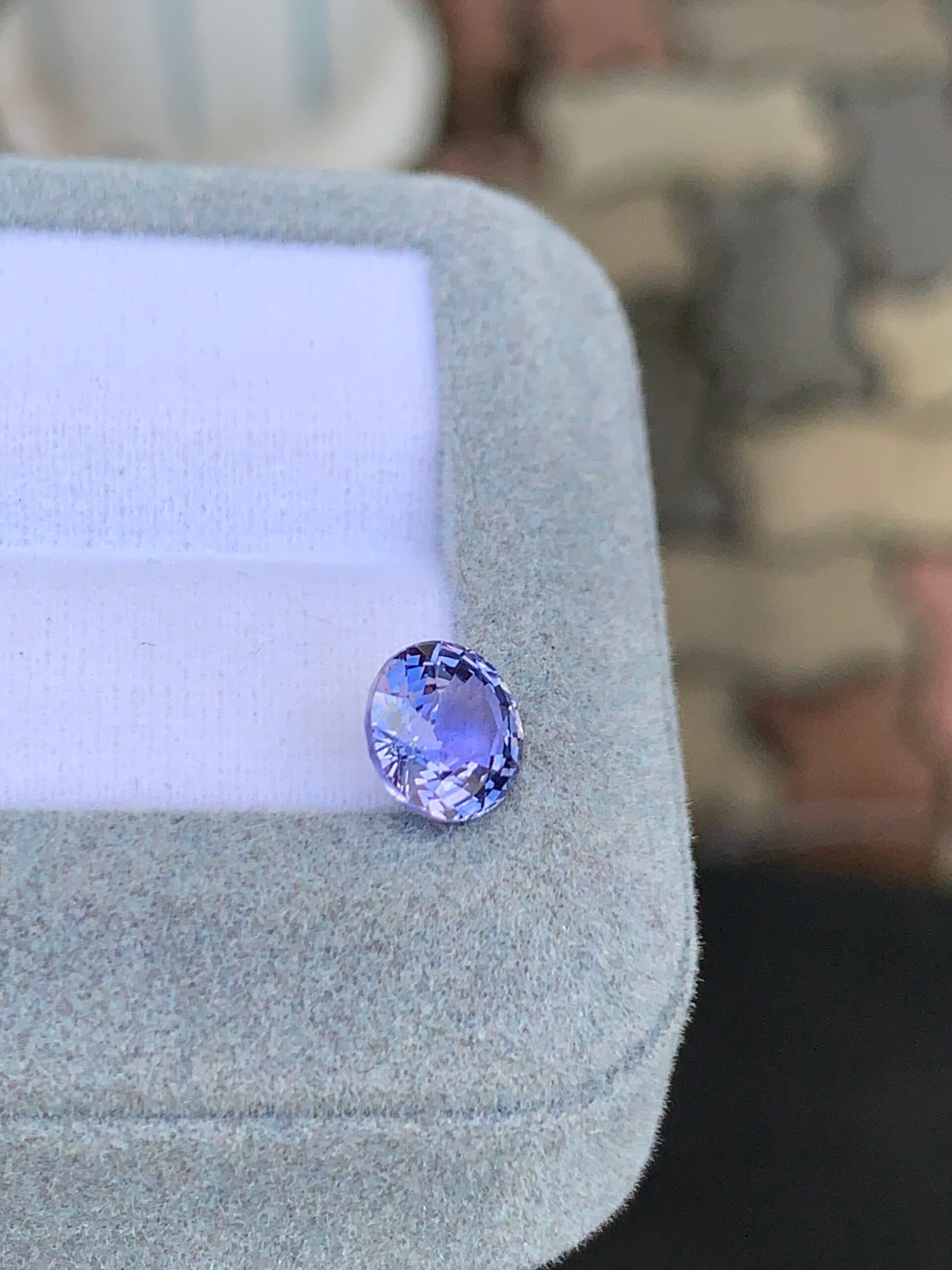 Saphir Violet Rond de 2,45ct
