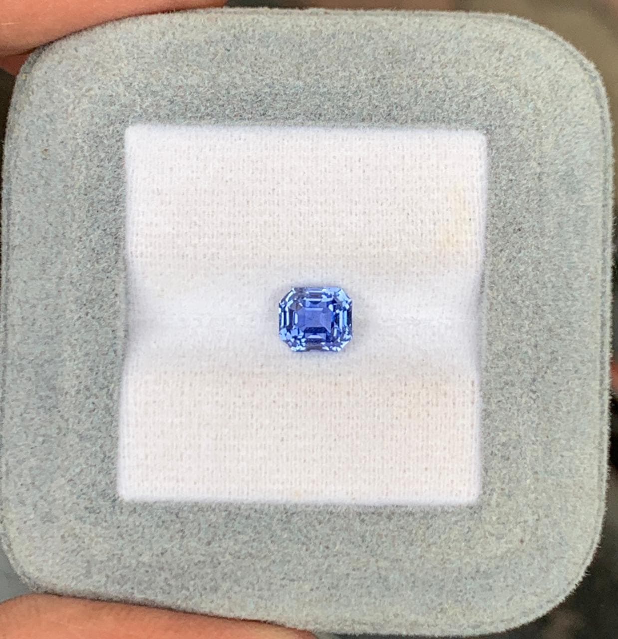 Safira Azul Retangular de 1,58ct — Sri Lanka