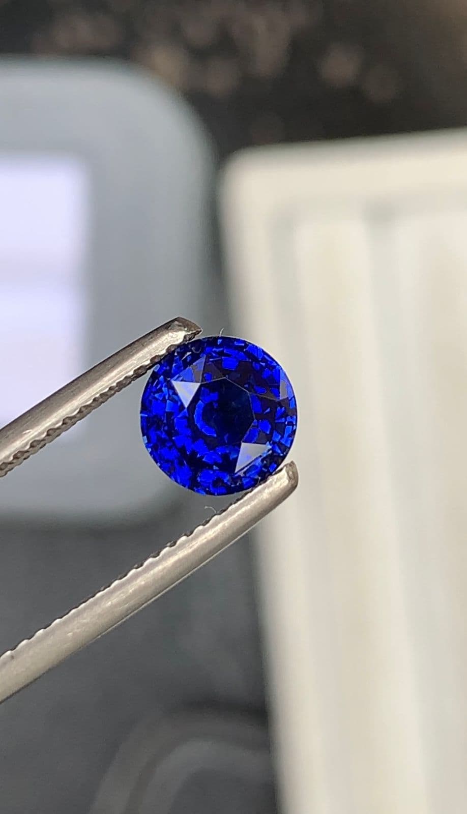 Saphir Bleu Rond de 2,10ct