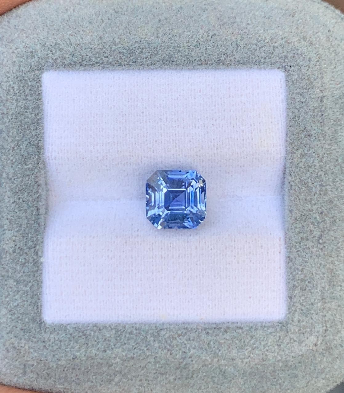 Saphir Bleu Carré de 3,57ct