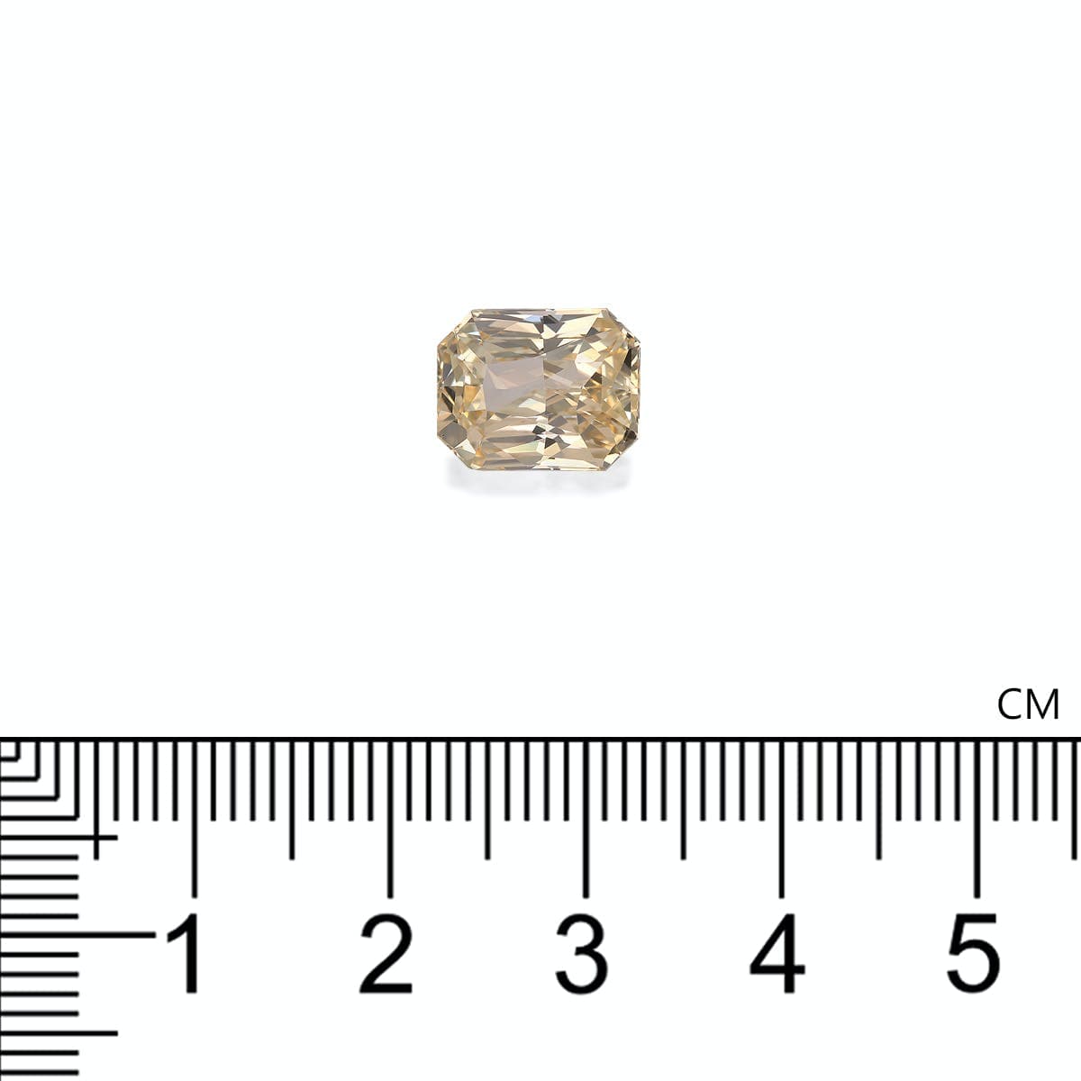 Saphir Jaune Rectangle de 5,09ct