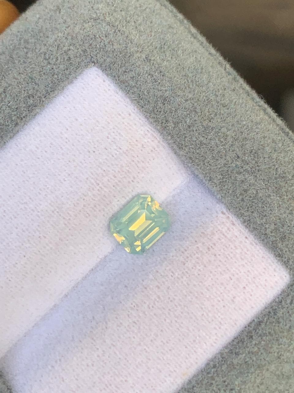 Saphir Blanc Rectangle de 1,08ct