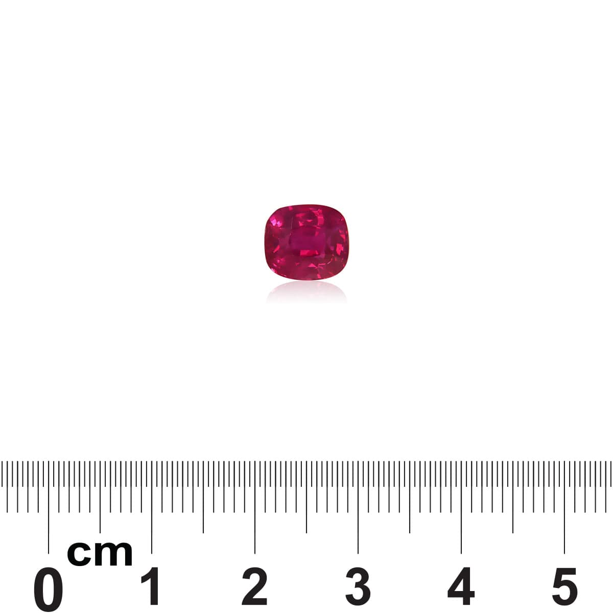 Saphir Rose Coussin de 3,02ct