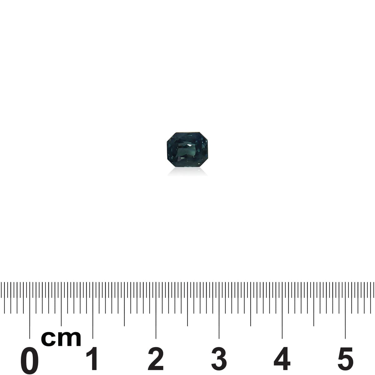 Saphir Teal Rectangle de 1,60ct