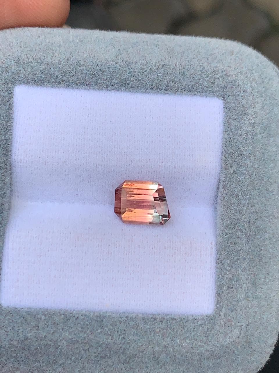 Tourmaline Bicolore Rectangle de 1,90ct