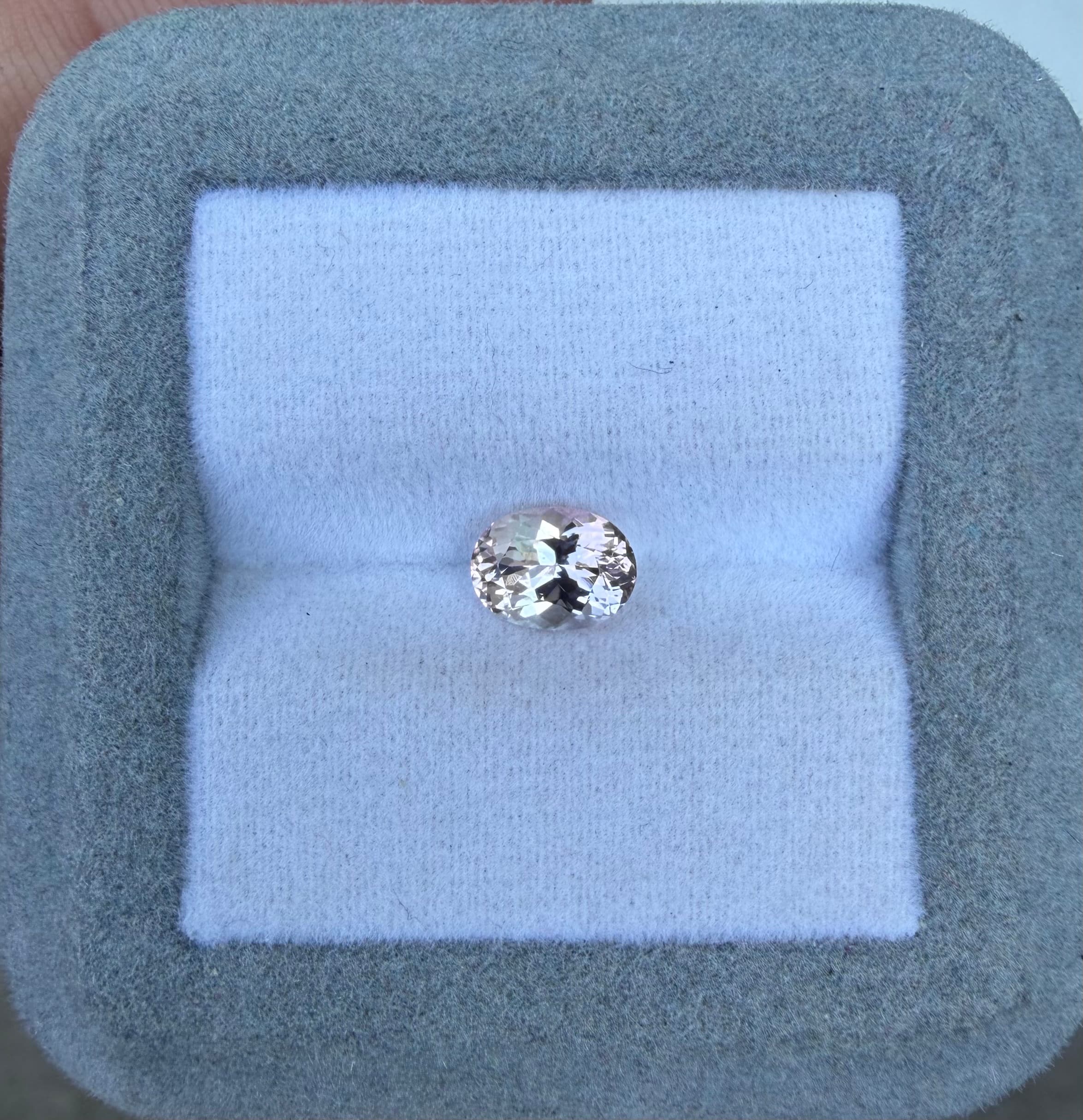 Turmalina Rosa Oval de 1,05ct